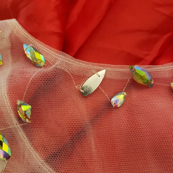 Sparkly Red Women's Dress - Picture 7 of 17